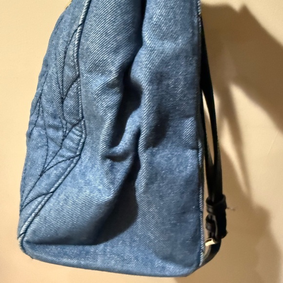 Kate Spade Briar‎ Lane Quilted Denim Meena Satchel Bag T - Picture 4 of 12